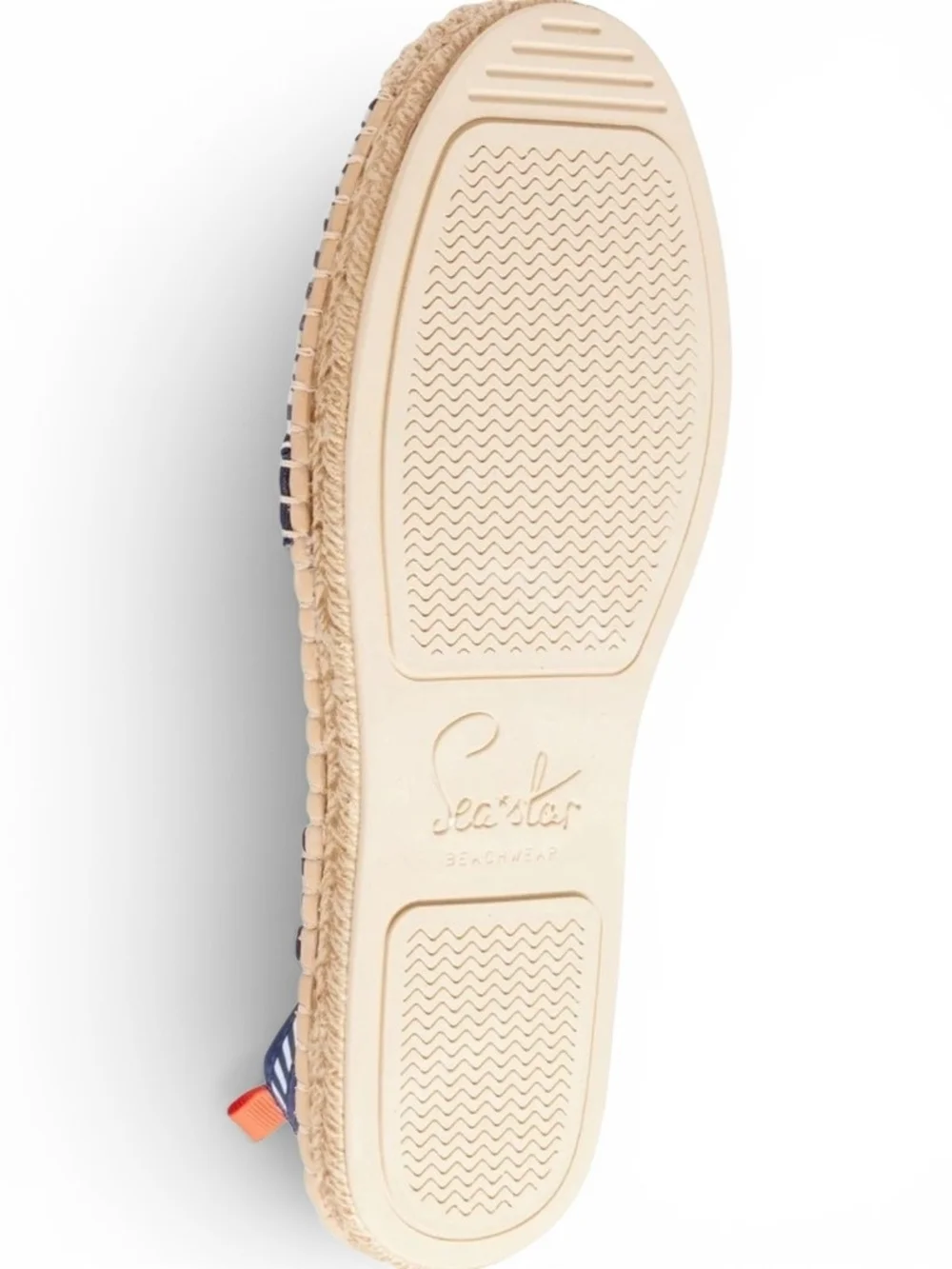 Sea Star Beachwear Seafarer Slingback Espadrille Sandals Navy/White Microstripe